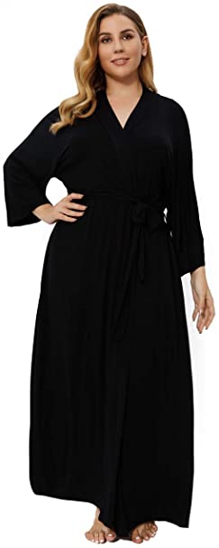 Super Shopping-zone Women's Plus Size Long Robes Kimonos Plus Size Maternity Robes Delivery Robes Sleepwear