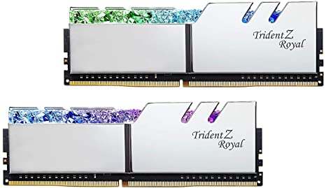 G.Skill Trident Z Royal Series 32GB (2 x 16GB) 288-Pin SDRAM DDR4 4000 (PC4-32000) CL18-22-22-42 1.40V Dual Channel Desktop Memory Model F4-4000C18D-32GTRS