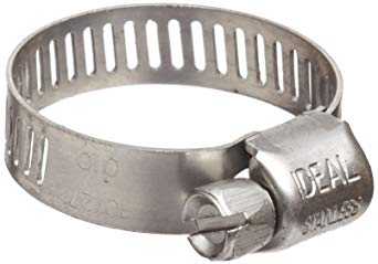 PrePrecision Brand M10S Micro Seal, Miniature All Stainless Worm Gear Hose Clamp, 1/2"-1-1/16" - 33110 (Pack of 10)