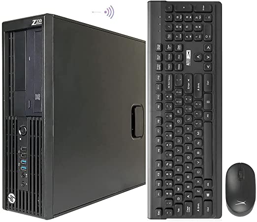 HP Small Form Factor Z230 Workstation Desktop,i7 Refurbished PC,32GB Ram,1TB SSD,Built in WiFi,Win 10 pro,HDMI,DP,VGA,DVD,USB 3.0,4K Support,Wireless K&M  TJJ PAD Only by Titan ITAD(Renewed)