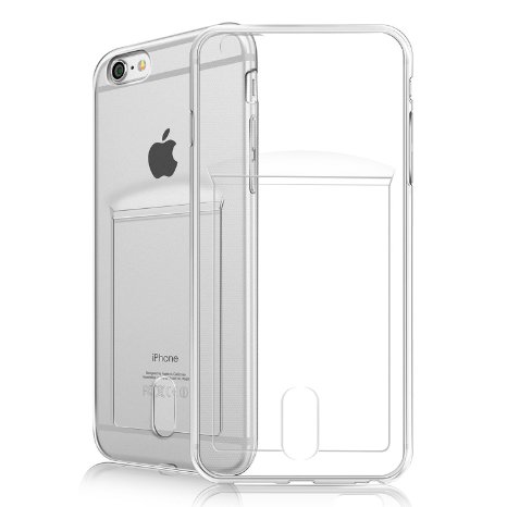 iPhone 6S Case, Fogeek® Slim Fit Clear Soft TPU Case Cover with Card Slot for iPhone 6S/6 (Transparent)