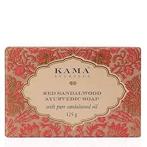 Kama Ayurveda Red Sandalwood Ayurvedic Soap with Pure Sandalwood Oil, 125g