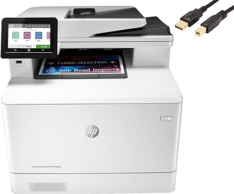 HP Color LaserJet Pro M479fdw Compact Wireless All-in-One Laser Printer, Print Scan Copy Fax, 4.3" Color Touchscreen, Auto 2-Sided Printing, WIFI, USB 2.0, 28ppm, 50-sheet, 600x600DPI, White,Durlyfish