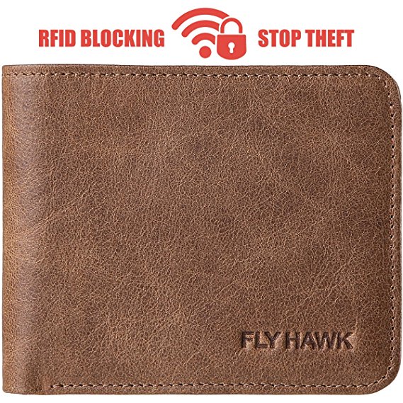 RFID Blocking Fold Wallets for Men Slim&Mini Mens Leather Credit card wallet