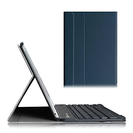 Fintie Blade X1 iPad Air 2 Keyboard Case - Ultra Slim SmartShell Stand Cover with Magnetically Detachable Wireless Bluetooth Keyboard for Apple iPad Air 2 (2014 Model), Navy