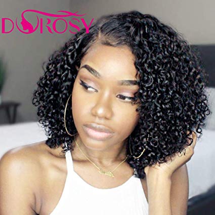 360 Lace Frontal Wigs Wet Wavy 180% Density For Women Natural Black Brazilian Remy Hair Curly Glueless Top Lace Wigs Pre Plucked With Baby Hair (8 inch with 180% density)