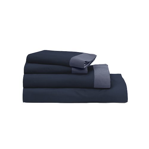 Casper Sheet Set Breathable Soft and Durable Supima Cotton 6 Sizes and 6 Colors Available, King, Navy/Azure