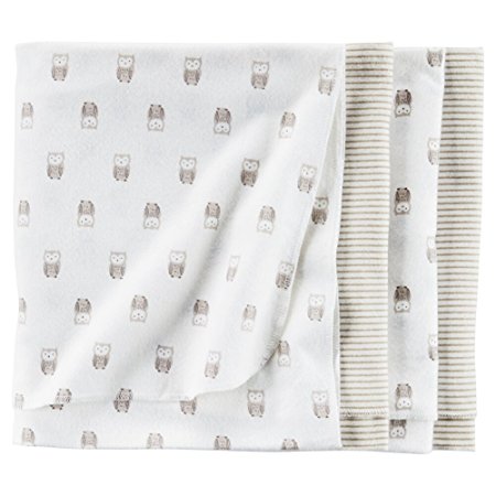 Carter's 4 Pack Receiving Blankets (Owls)