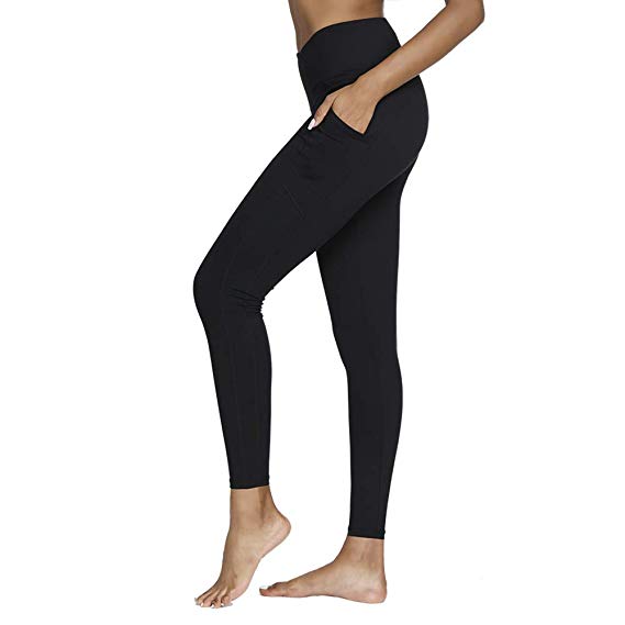 Yoga Pants,BESTENA Womens Leggings High Waist Tummy Control Workout Running Pants With Pockets