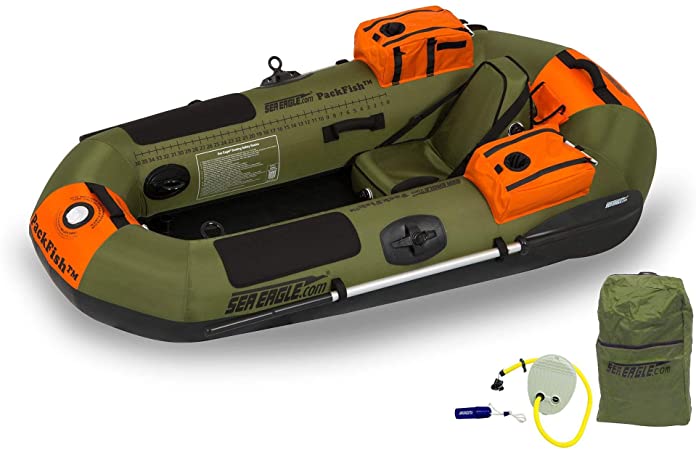 Sea Eagle PF7K PackFish Inflatable Boat Deluxe Fishing Package