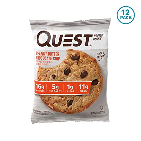 Quest Nutrition Protein Cookie, Peanut Butter Chocolate Chip, 12 Count