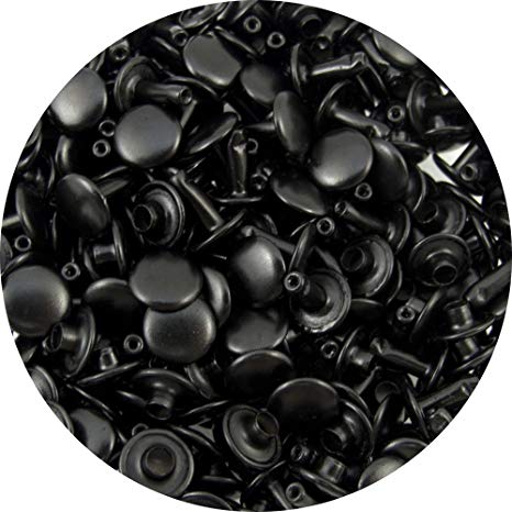 Springfield Leather Company's Black Medium Double Cap Rivets 100pk