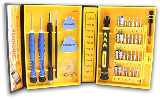 LB1 High Performance New Mini Universal Tools Kit for HP 15.6" Envy Notebook 8 GB Memory 750 GB Hard Drive Midnight Black dv6-7229wm Multipurpose 38-Piece Precision Screwdrivers Repair Tool Set