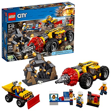 LEGO City Mining Mining Heavy Driller 60186 Building Kit (294 Piece)