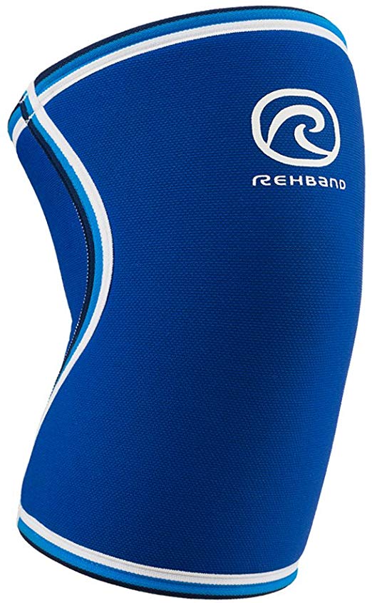 Rehband Knee Support Sleeve - 7084-7mm - Blue - Large - 1 Sleeve