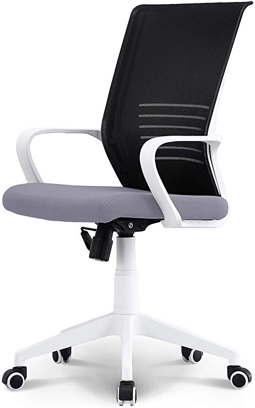 NEO CHAIR Office Chair Computer Desk Chair Gaming - Ergonomic High Back Cushion Lumbar Support with Wheels Comfortable Black/Grey Mesh Racing Seat Adjustable Swivel Rolling Home Executive