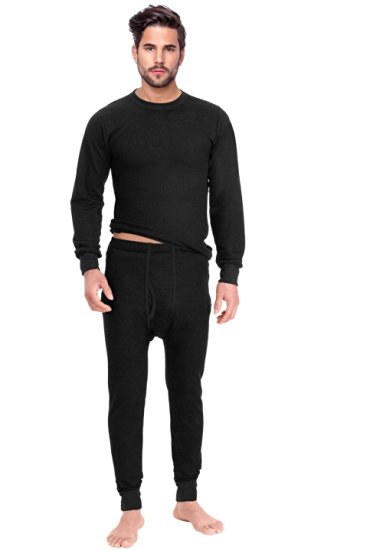 Rocky® Men's Thermal 2pc Set Long John Underwear