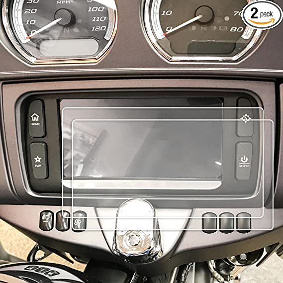 Red Hound Auto 2 2014-2018 Compatible with Harley Davidson Electra Glide Boom Box Ultra Classic Motorcycle Screen Saver 2pc Invisible High Clarity Touch Display Protector Minimizes Prints 6.5 Inch
