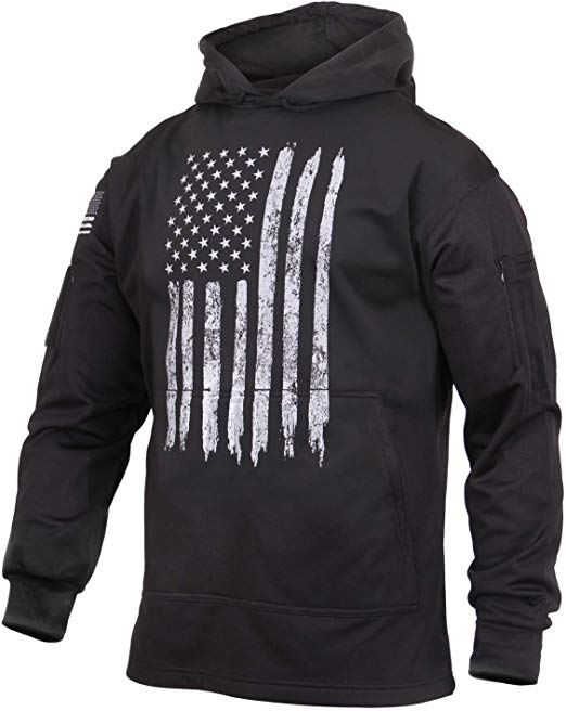 Rothco Distressed US Flag Concealed Carry Hooded Sweatshirt