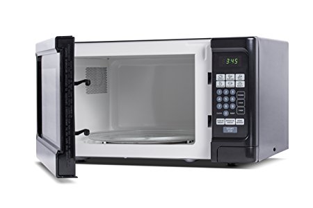 Westinghouse WCM11100B 1000 Watt Counter Top Microwave Oven, 1.1 Cubic Feet, Black Cabinet