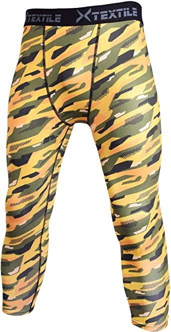 Xtextile Mens Camouflage Sports Compression Tight Leggings