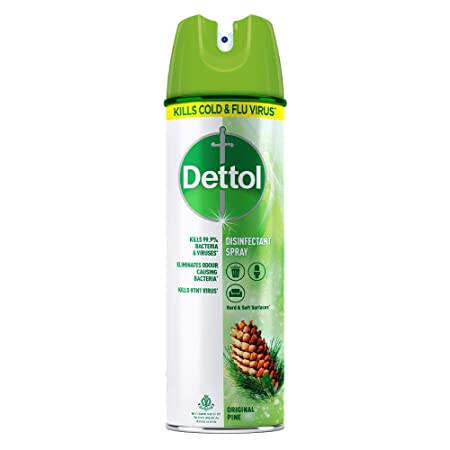 Dettol Multi-Purpose Disinfectant Spray For Hard & Soft Surfaces, Original Pine- 225ml