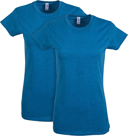 Gildan Women's Softstyle Cotton T-Shirt, Style G64000l, 2-Pack