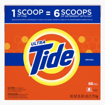 Tide Original HE Turbo Powder Laundry Detergent, 68 Loads, 95 Oz