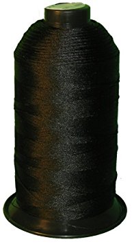 Bonded Nylon Sewing Thread #92 T90 1850yds for Outdoor, Upholstery (Black)