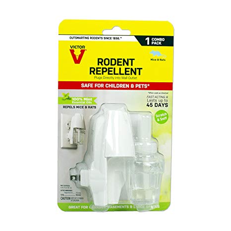 Victor M808 Plug-in Rodent Mouse and Rat Repellent, White