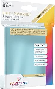 GAMEGEN!C- Prime Dixit Sleeves 81 x 122 mm (90), Couleur Claire (GGS10040ML)