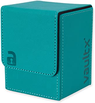 Vault X Premium eXo-Tec Deck Box - Large Size for 100  Sleeved Cards - PVC Free Card Holder for TCG (Teal)