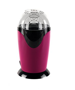 Party Time EK1524PK Healthy Fat Free Electric Hot Air Popcorn Maker, 1200 W, Pink