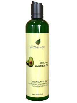 Avocado Oil for Hair Cooking and Face for Healthier Skin - 100  Pure Hexane Free - No Fillers Dyes or Artificial Ingredients of Any Kind - 16 Fl Oz