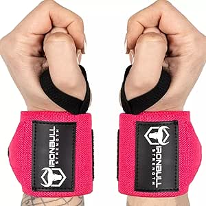 Wrist Wraps for Weightlifting (USPA & IPL Approved) - 18” Premium Quality Wrist Straps for Weightlifting - Weight Lifting Wrist Wraps with Thumb Loop - Best Gym Wrist Wraps for Lifting Weights, Curls & Dips - Lifting Wrist Wraps for Bench, Powerlifting & Weight Training - Weightlifter's Wrist Straps Lifting for Men and Women