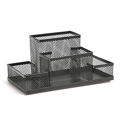 Aojia Mesh Collection Supply Caddy, Black Ly-9125c