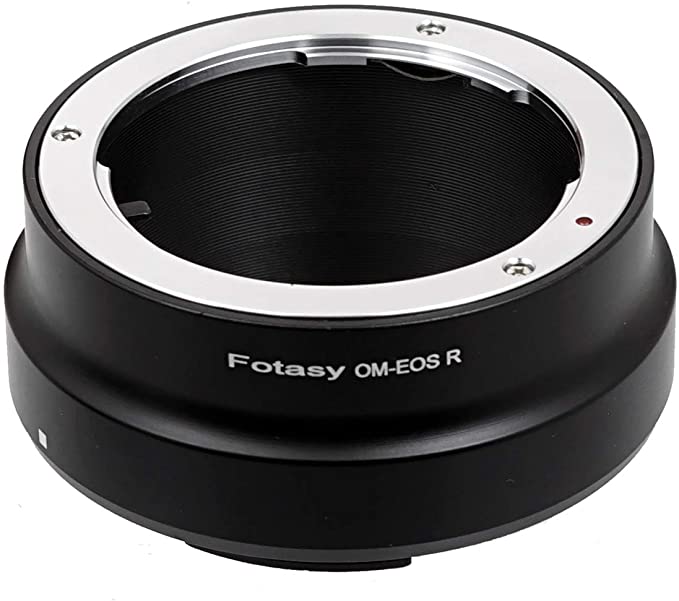 Fotasy Olympus OM Lens to Canon RF Mount Adapter, OM EOS R, OM EOS R Adapter Ring, fits Olympus OM Mount Lense & Canon EOS R Mirrorless Camera EOS R RP Ra R5 R6