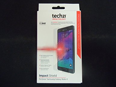 Tech21 Impactology Impact Shield with Self Heal for Samsung Galaxy Note 4 Screen Protector