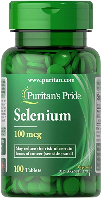 Puritan's Pride Selenium 100 mcg-100 Tablets
