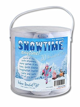 Indoor Snowball Fight SNOWTIME ANYTIME 20 Pack
