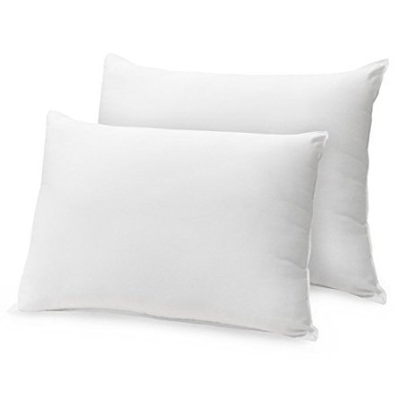 2 x Luxury Deluxe Hollow Fibre Filled Bounce Back Pillows by Lizzy