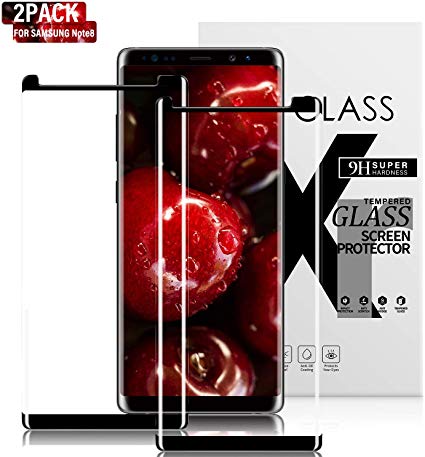 Gozhu [2-Pack] for Galaxy Note 8 Screen Protector Tempered Glass,[Anti-Fingerprint][No-Bubble][Scratch-Resistant] Glass Screen Protector for Samsung Galaxy Note 8