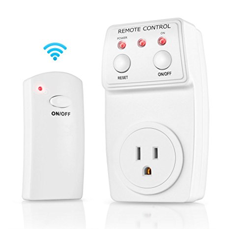 Wireless Remote Control Electrical Outlet Switch for Household Appliances (1 Pack 1 Remote)