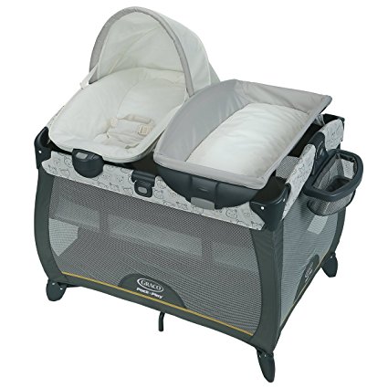 Graco Pack 'n Play Playard Quick Connect Portable Napper with Bassinet, Teddy