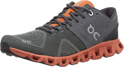 ON Running Mens Cloud X Synthetic Textile Rust Rock Trainers 7.5 US