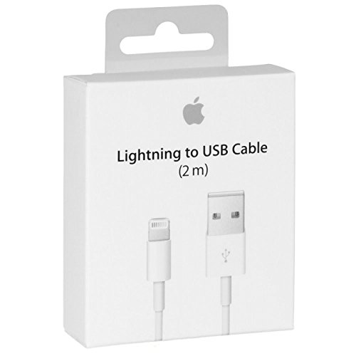 Original 2M Apple Lightning to USB Charge & MFi Cable for iPhone 6Plus/6s/5/SC/iPod New with Retail Box