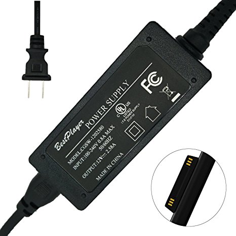 Surface Pro 3 Pro 4 Pro 5 Charger, BestPlayer Surface Power Supply Adapter 36W 12V 2.58A Charger with 8.2Ft Power Cord for Microsoft Surface Pro 3 Pro 4 Pro 5 i5 i7 Tablet【UL Listed】