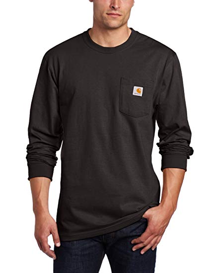 Carhartt Men's Workwear Jersey Pocket Long-Sleeve Shirt K126 (Regular and Big & Tall Sizes)