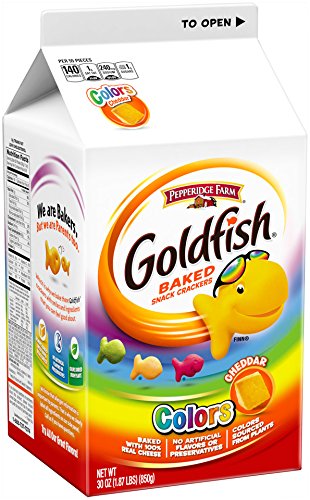 Pepperidge Farm Goldfish, Colors, 30-ounce carton