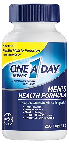 One A Day Men's Health Formula Multivitamin Multimineral Supplement Tablets, 250 Count
